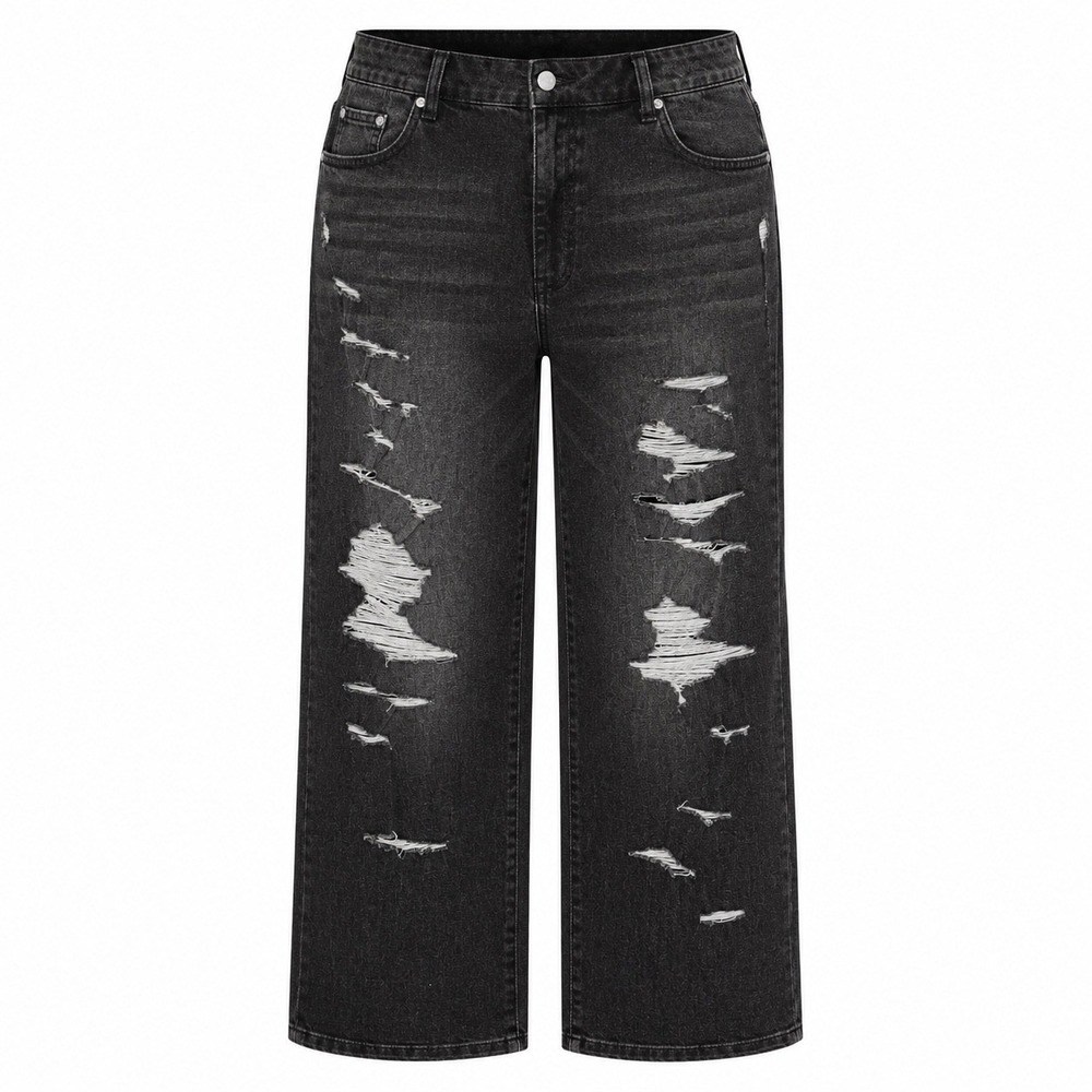 Torrid Ripped Distressed Jeans Women 22 Black Stretch Denim Grunge Y2K